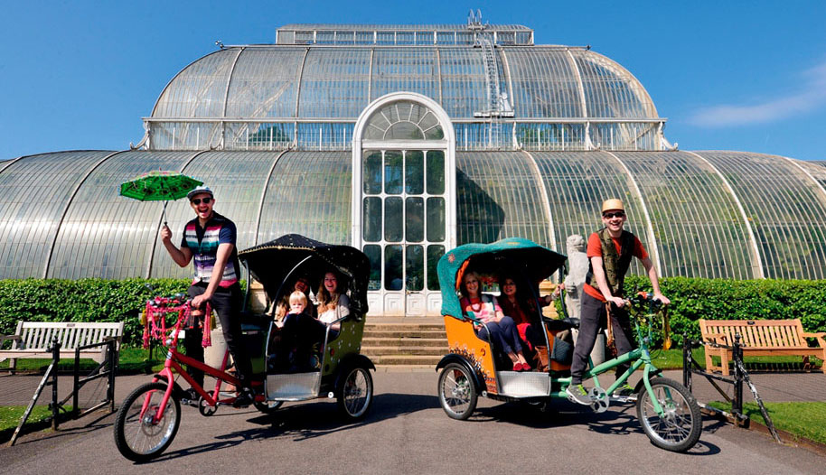 Cycles Maximus CabTrikes at Kew Gardens London