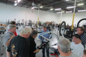 Ed Benjamin reviews the work members of the class who installed a Watts Up meter on a a ProdecoTech electric bike.