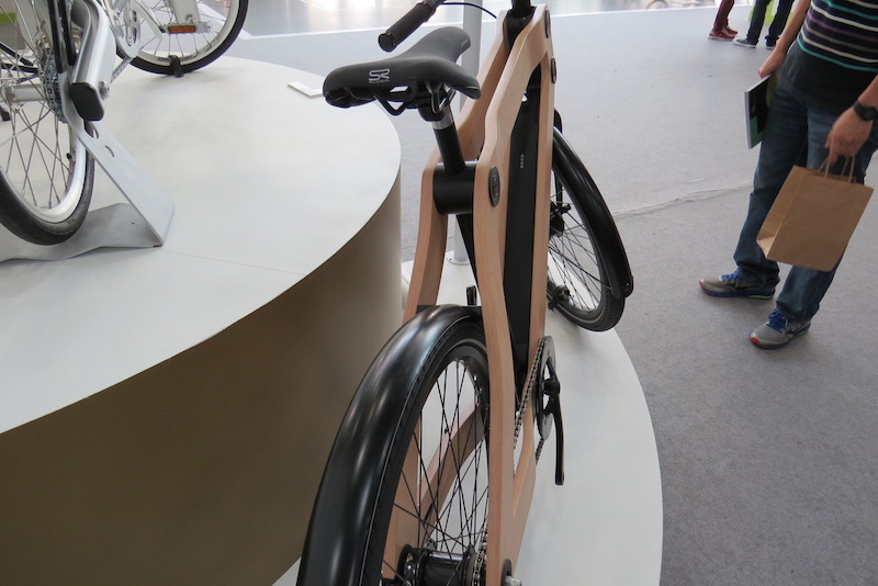 wood protanium electric bike frame
